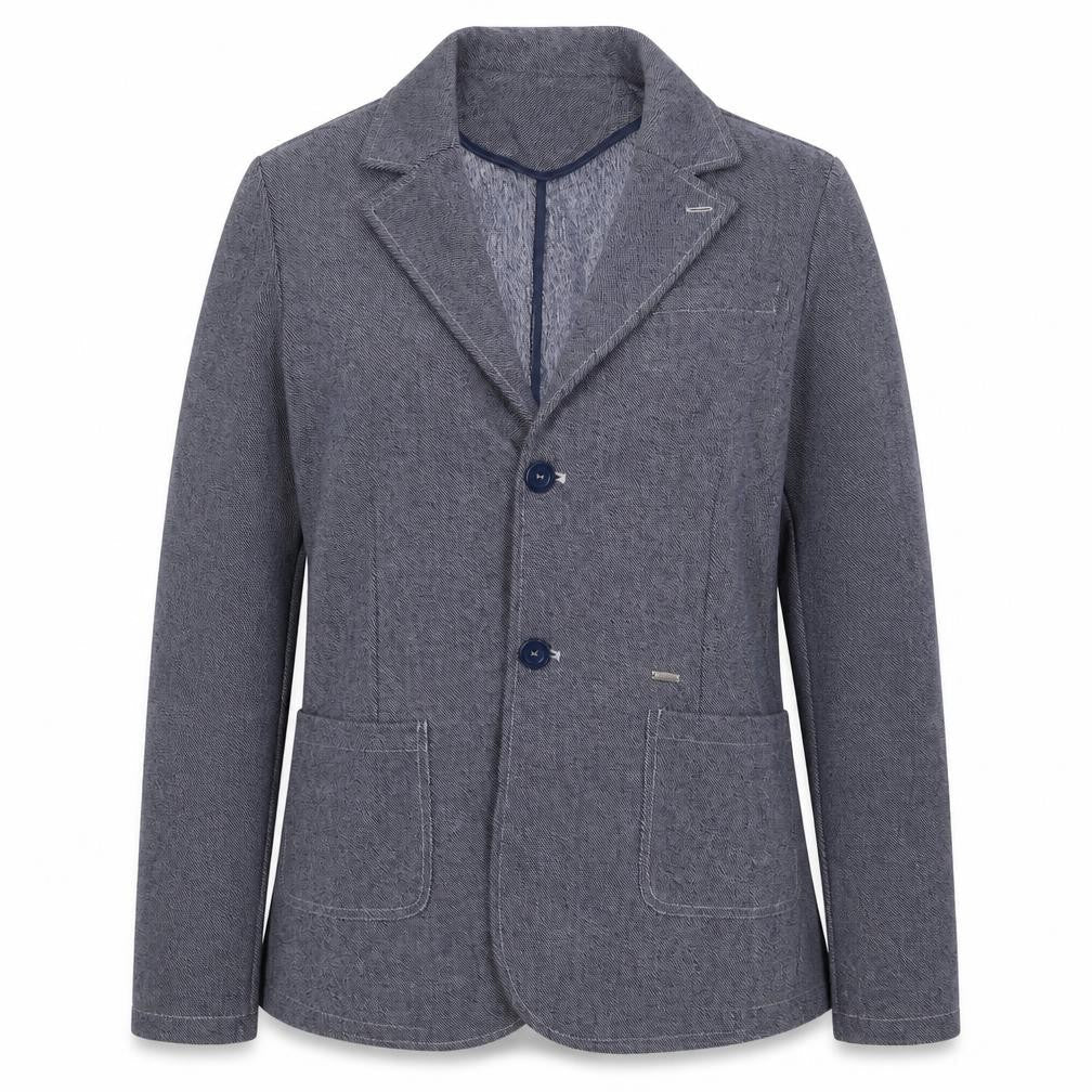 Gaudi Womens Blue Geometric Jacket Blazer Size 16 Button