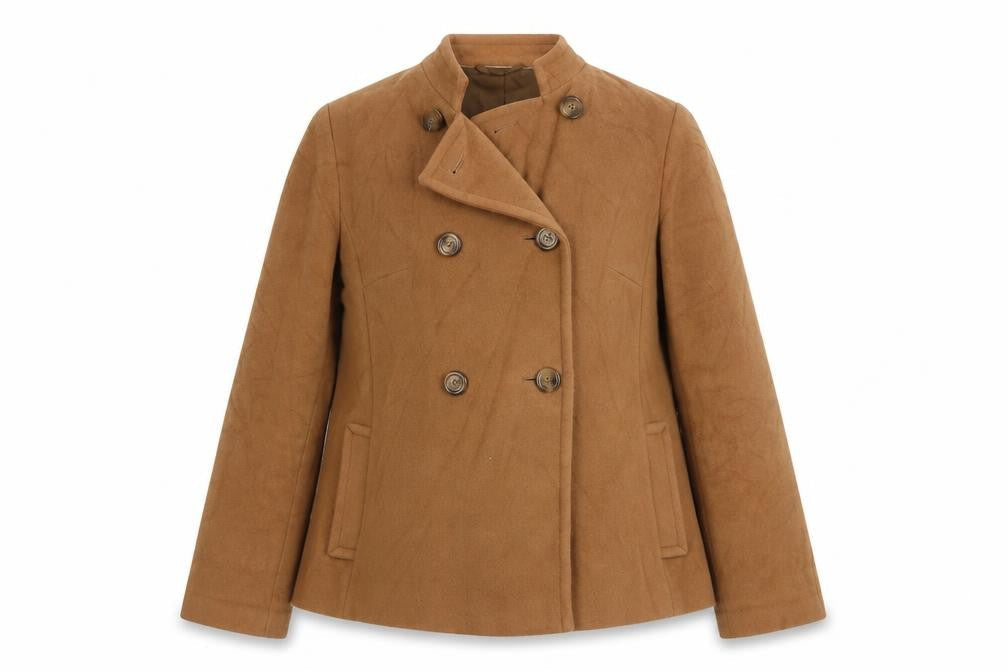 Marks & Spencer Womens Brown Jacket Size 12 Button
