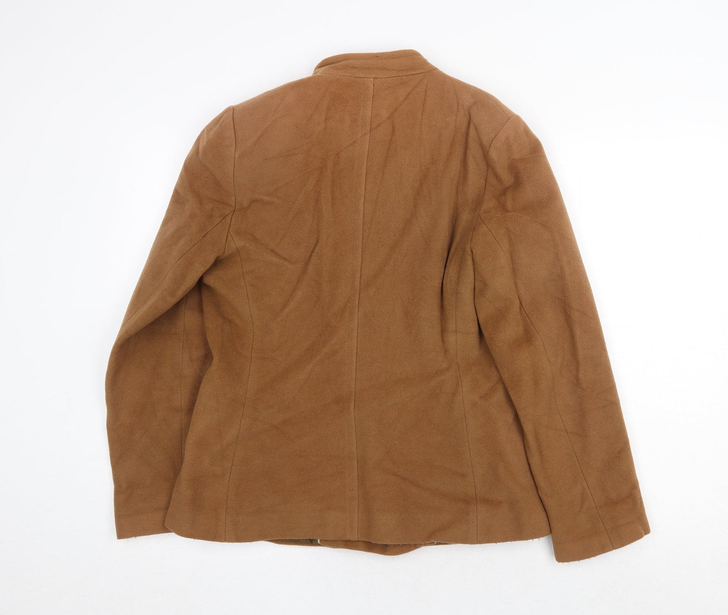 Marks and Spencer Womens Brown Jacket Size 12 Button