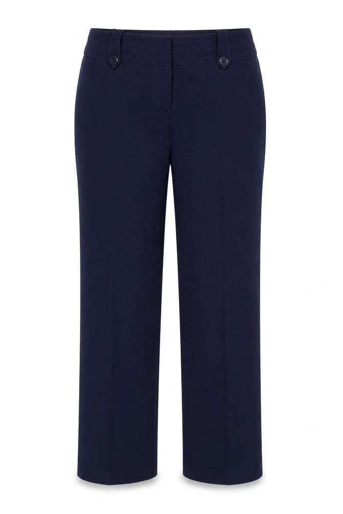 Wardrobe Essentials Womens Blue Polyester Trousers Size 14 Regular Zip