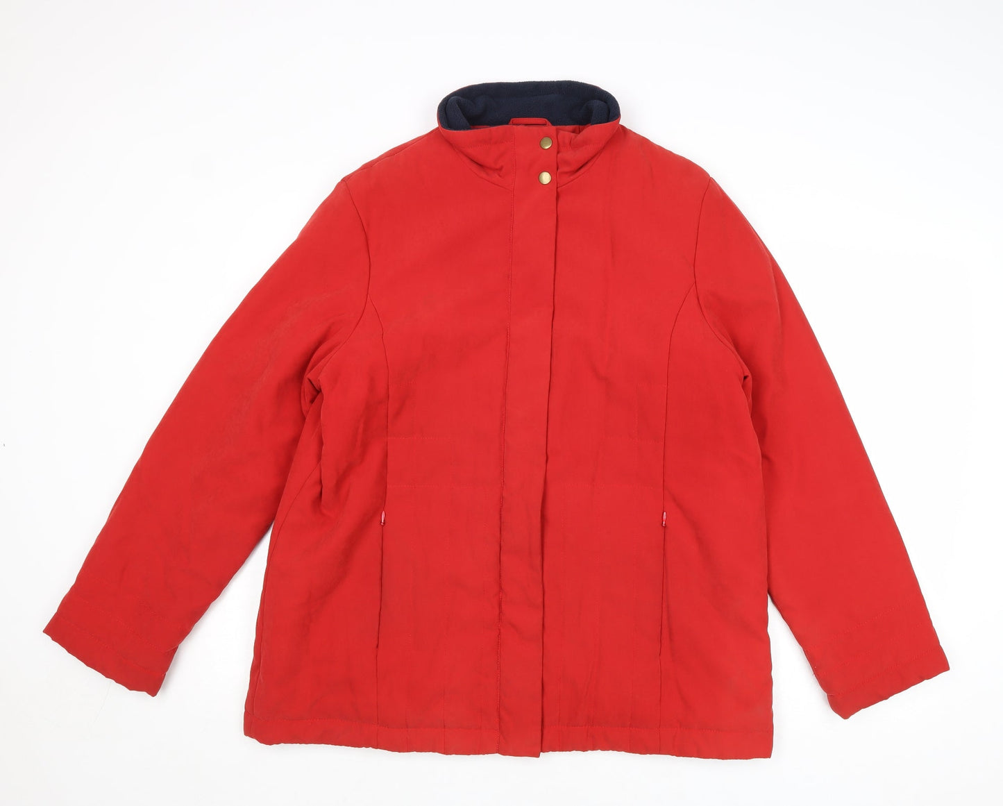 EWM Womens Red Jacket Size 16 Zip
