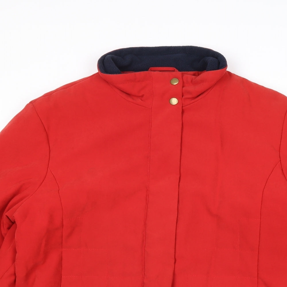EWM Womens Red Jacket Size 16 Zip