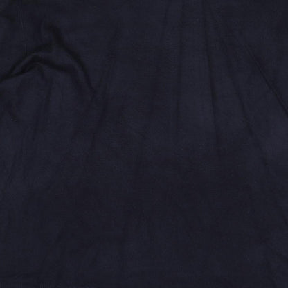 Atlantic Bay Mens Blue V-Neck Acrylic Pullover Jumper Size XL Long Sleeve