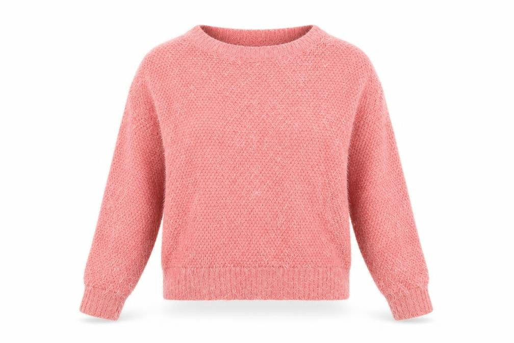 Warehouse Womens Pink Round Neck Polyamide Pullover Jumper Size 12