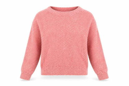 Warehouse Womens Pink Round Neck Polyamide Pullover Jumper Size 12