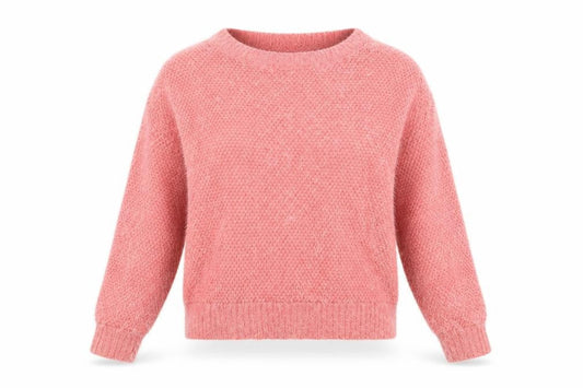 Warehouse Womens Pink Round Neck Polyamide Pullover Jumper Size 12