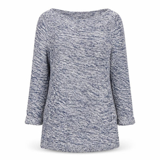 Wallis Womens Blue Round Neck Cotton Pullover Jumper Size S