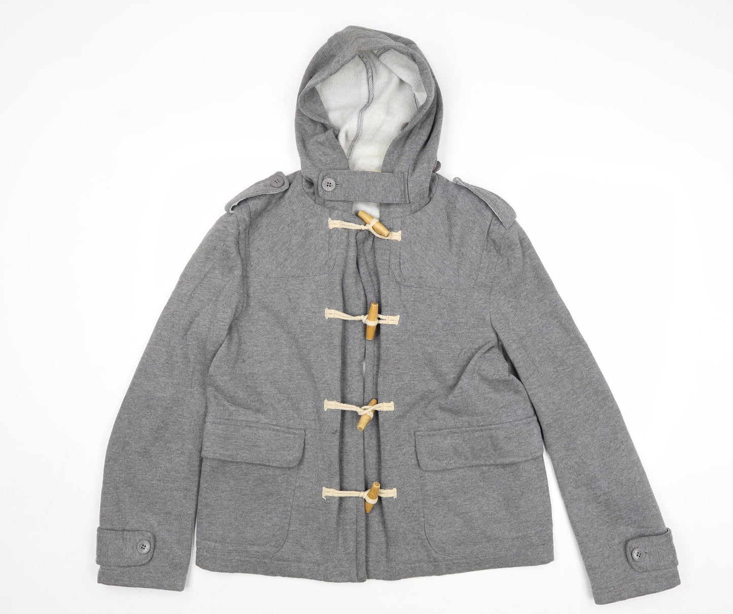 ASOS Womens Grey Jacket Coat Size M Button