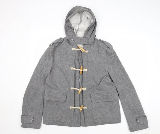 ASOS Womens Grey Jacket Coat Size M Button