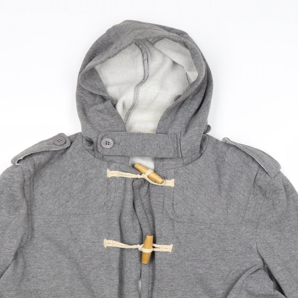 ASOS Womens Grey Jacket Coat Size M Button