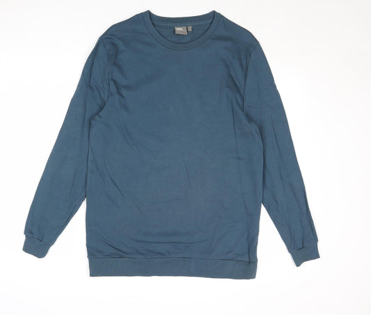 ASOS Mens Blue Cotton Pullover Sweatshirt Size S
