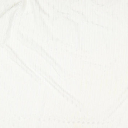 Menzoni Womens Ivory Polyester Basic Blouse Size XL V-Neck