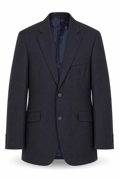 James Barry Mens Blue Striped Wool Jacket Suit Jacket Size 38 Regular