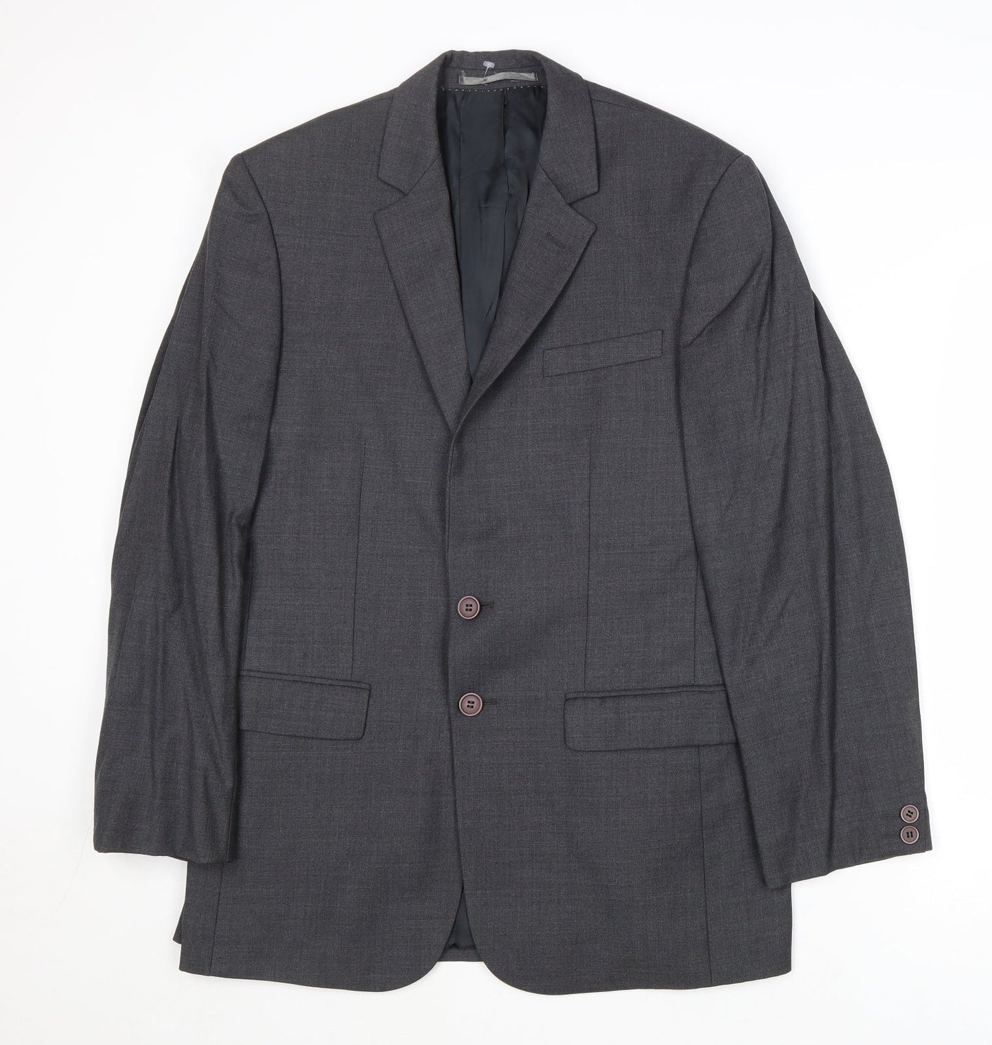 French Connection Mens Grey Wool Jacket Suit Jacket Size 38 Regular