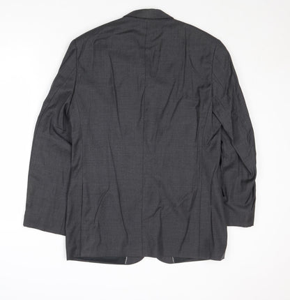 French Connection Mens Grey Wool Jacket Suit Jacket Size 38 Regular
