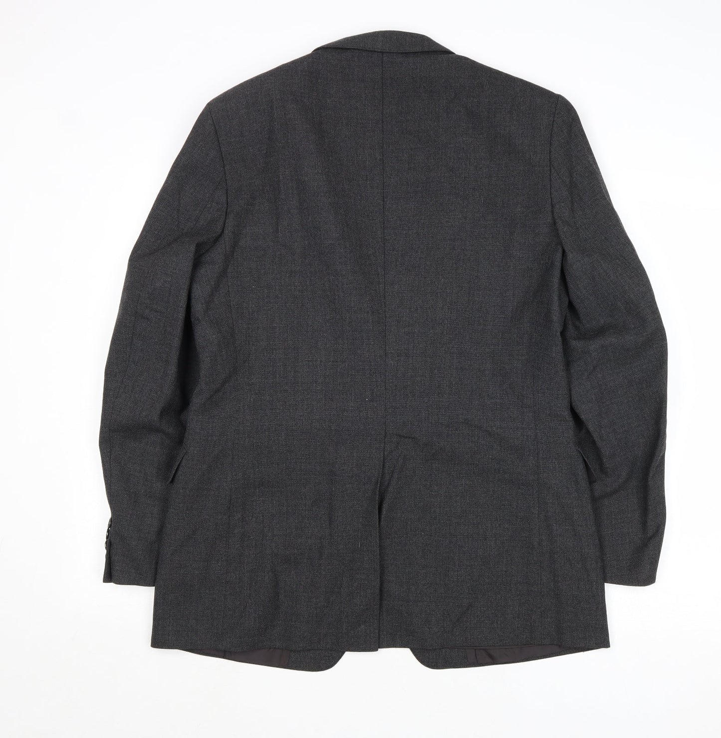 St Michael Mens Grey Polyester Jacket Suit Jacket Size 40 Regular