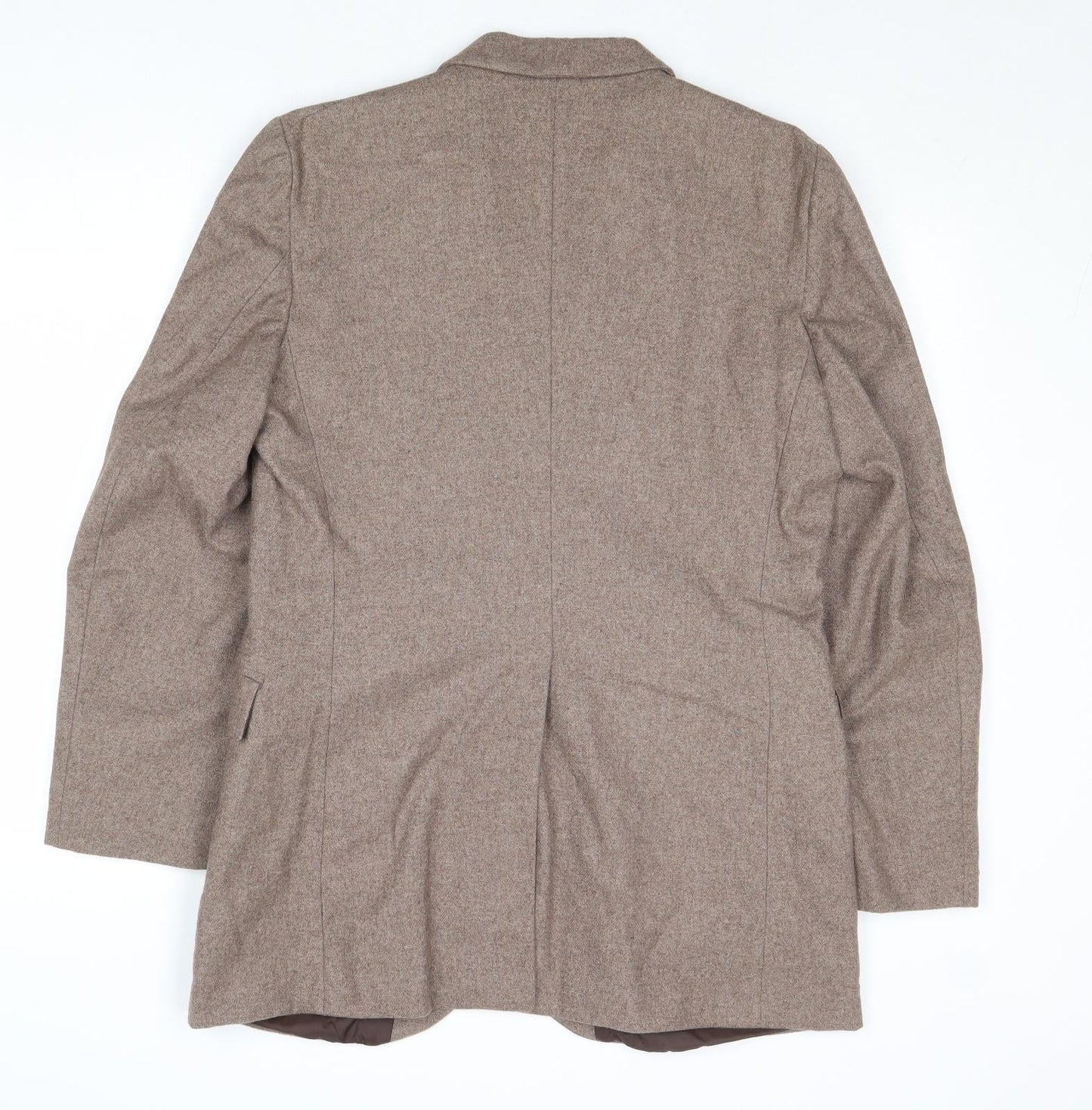 Peter Brown Mens Brown Wool Jacket Blazer Size 38 Regular