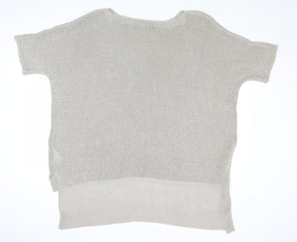 Phase Eight Womens Beige Round Neck Acrylic Pullover Jumper Size M - Size M-L