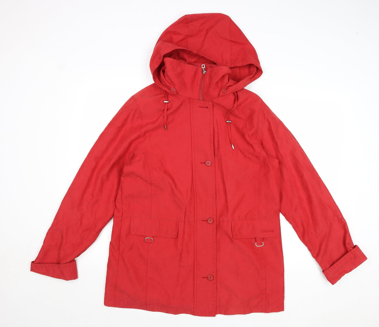 Collage Womens Red Jacket Size 10 Zip