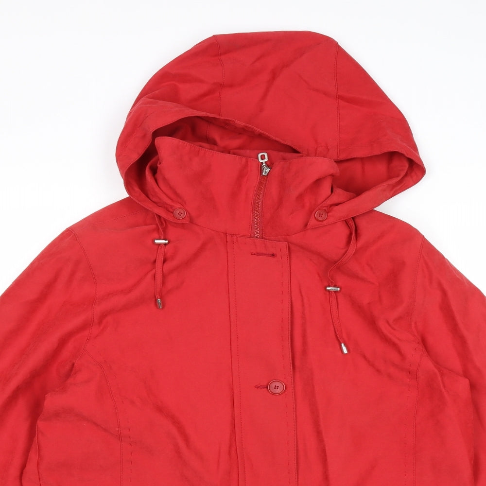Collage Womens Red Jacket Size 10 Zip