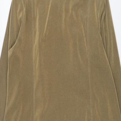 ELVI Womens Brown Jacket Size 18 Zip