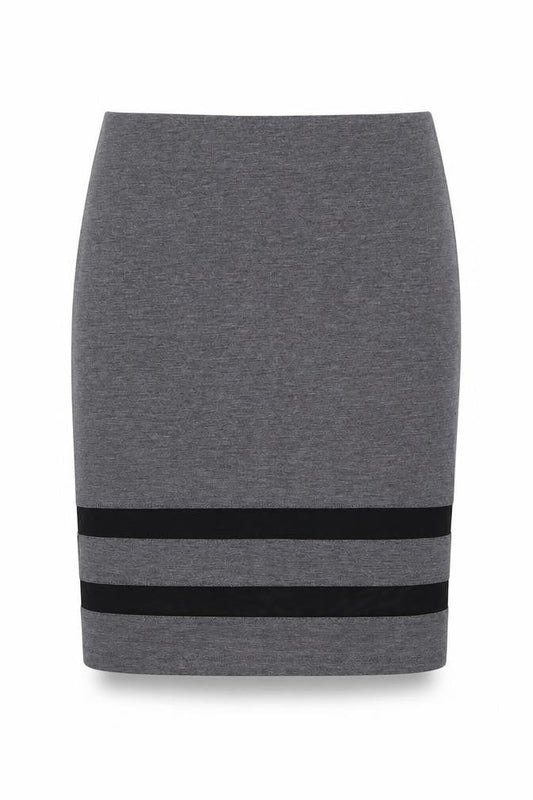 H&M Womens Grey Polyester A-Line Skirt Size S