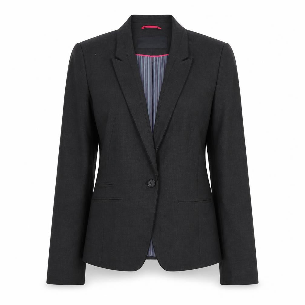 NEXT Womens Grey Polyester Jacket Blazer Size 10