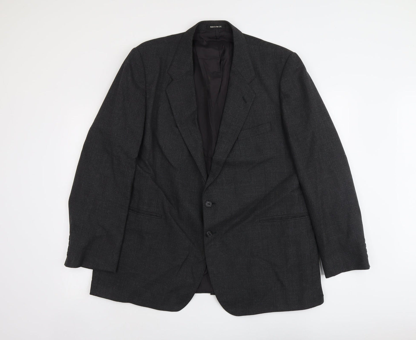 Marks and Spencer Mens Grey Polyester Jacket Suit Jacket Size XL Regular