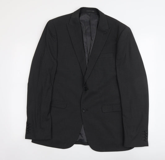 NEXT Mens Grey Polyester Jacket Suit Jacket Size L Regular