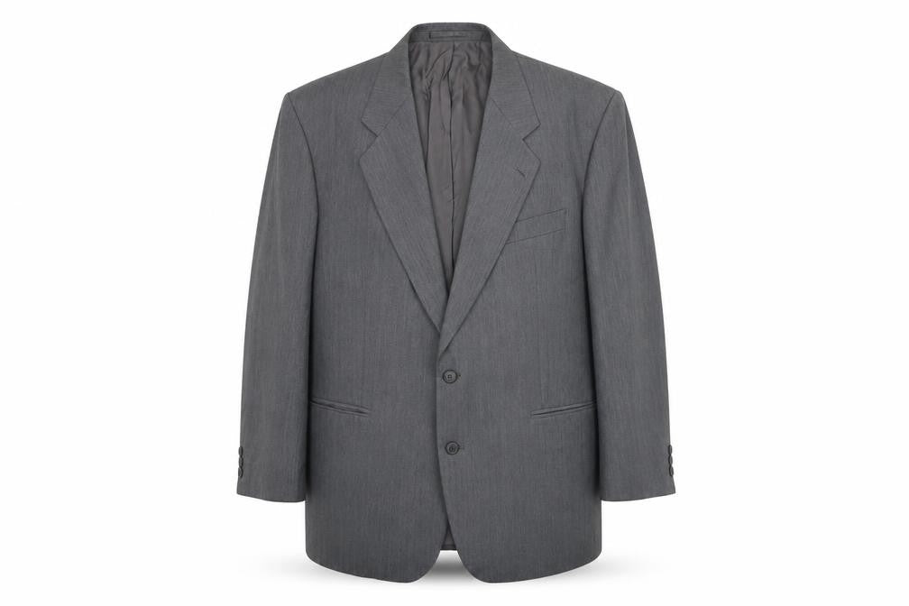 The Label Mens Grey Polyester Jacket Suit Jacket Size XL Regular