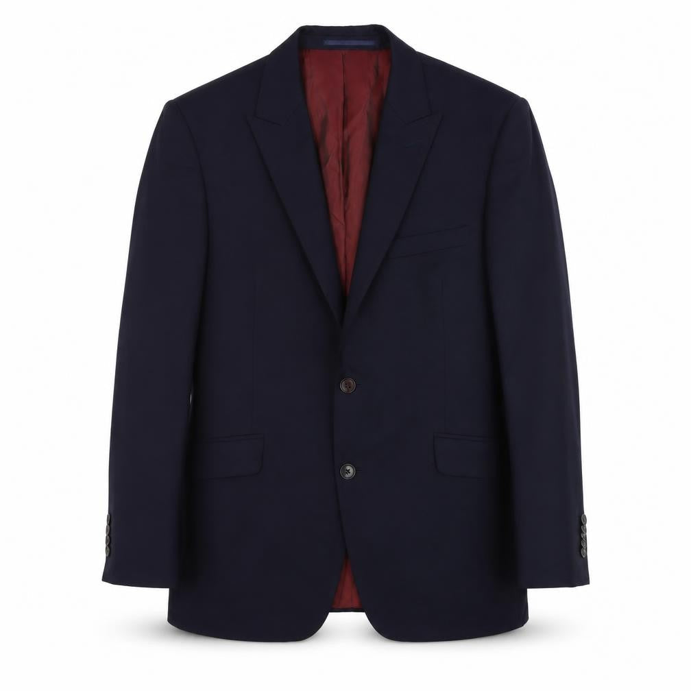 John Lewis Mens Blue Wool Jacket Suit Jacket Size M Regular