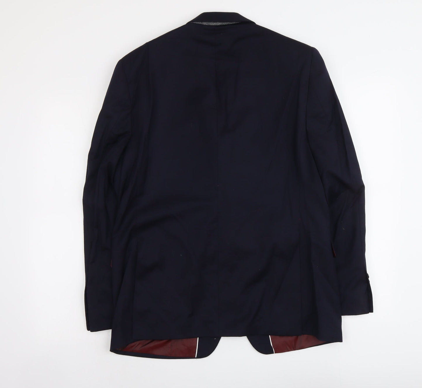 John Lewis Mens Blue Wool Jacket Suit Jacket Size M Regular