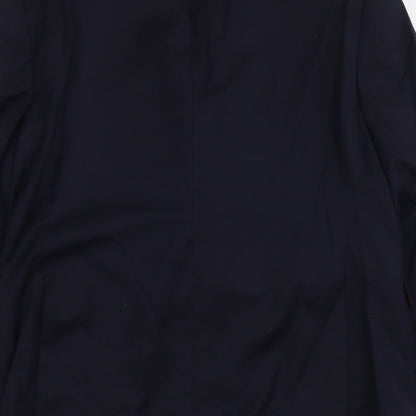 John Lewis Mens Blue Wool Jacket Suit Jacket Size M Regular