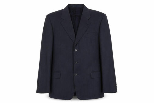 Blazer Mens Blue Wool Jacket Suit Jacket Size L Regular