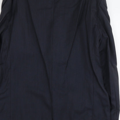 Blazer Mens Blue Wool Jacket Suit Jacket Size L Regular