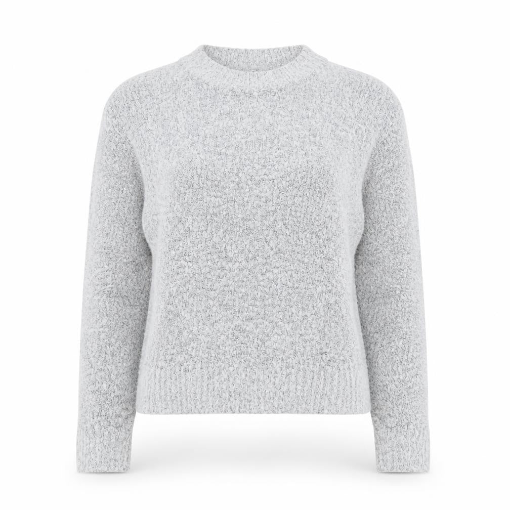 H&M Womens Grey Round Neck Acrylic Pullover Jumper Size M