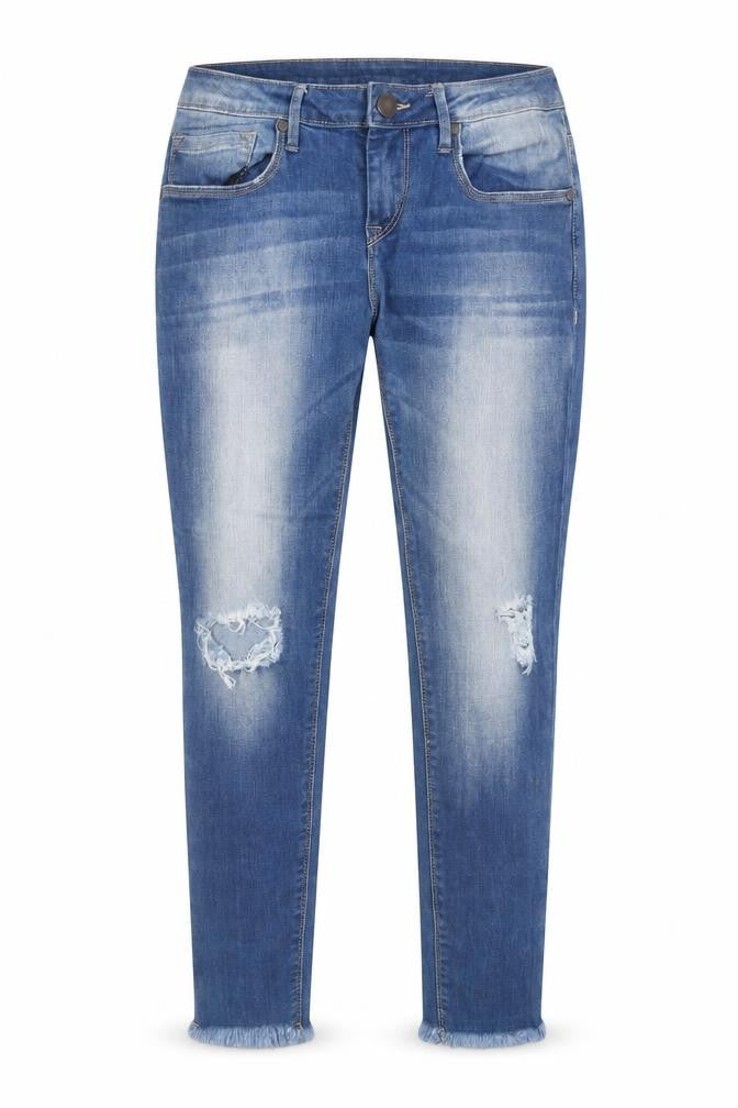 Moda Rapido Womens Blue Cotton Skinny Jeans Size 30 Regular Zip