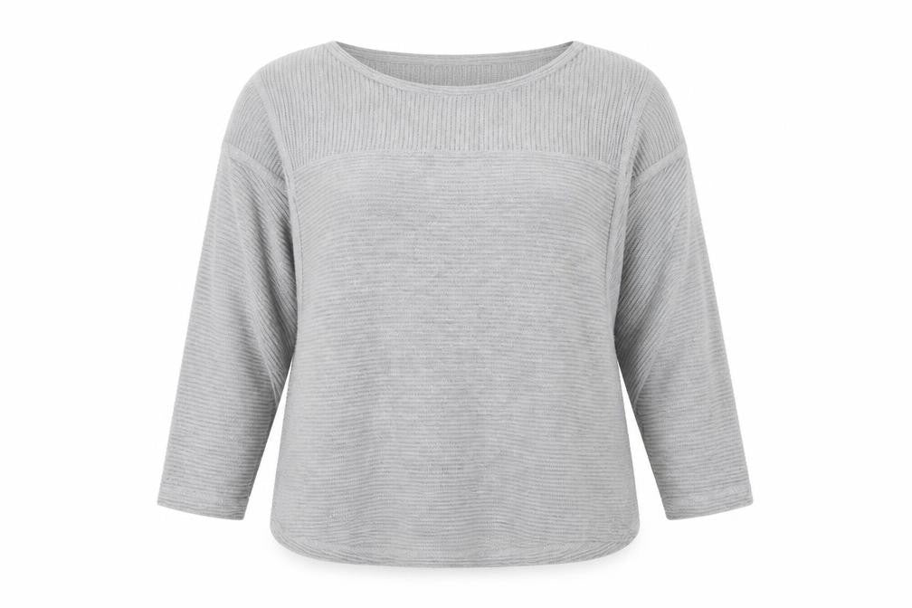 NEXT Womens Grey Round Neck Polyester Pullover Jumper Size 16