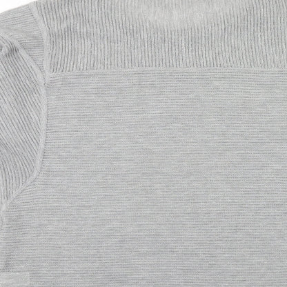 Next Womens Grey Round Neck Polyester Pullover Jumper Size 16