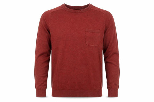 Next Mens Red Round Neck Cotton Pullover Jumper Size XS Long Sleeve