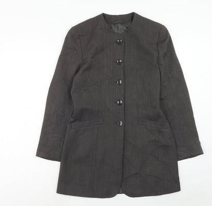 Additional front view of C&A women’s grey polyester jacket blazer, size UK 12