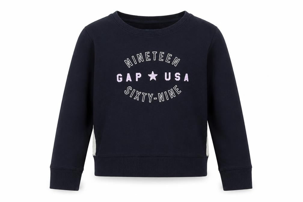 Gap Girls Blue Polyester Pullover Sweatshirt Size 10 Years Pullover - 1969