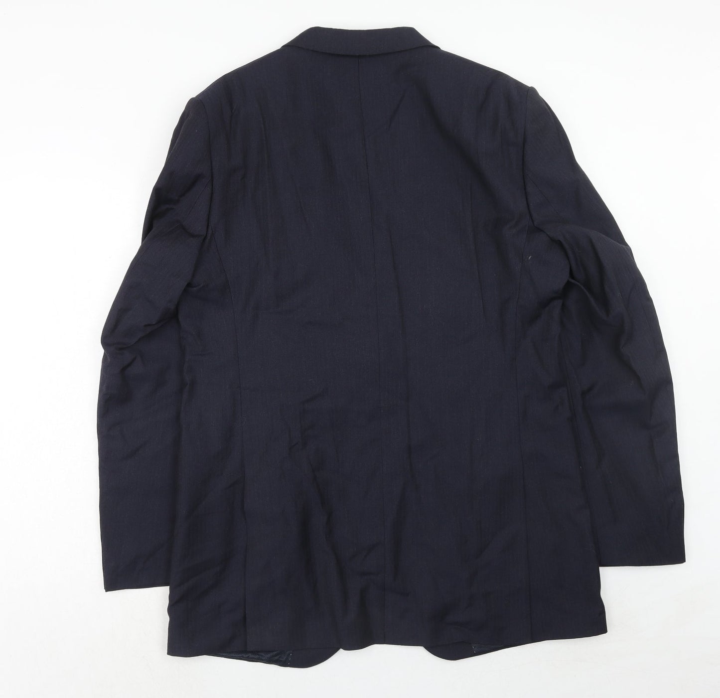 Marks and Spencer Mens Blue Polyester Jacket Suit Jacket Size 42 Regular