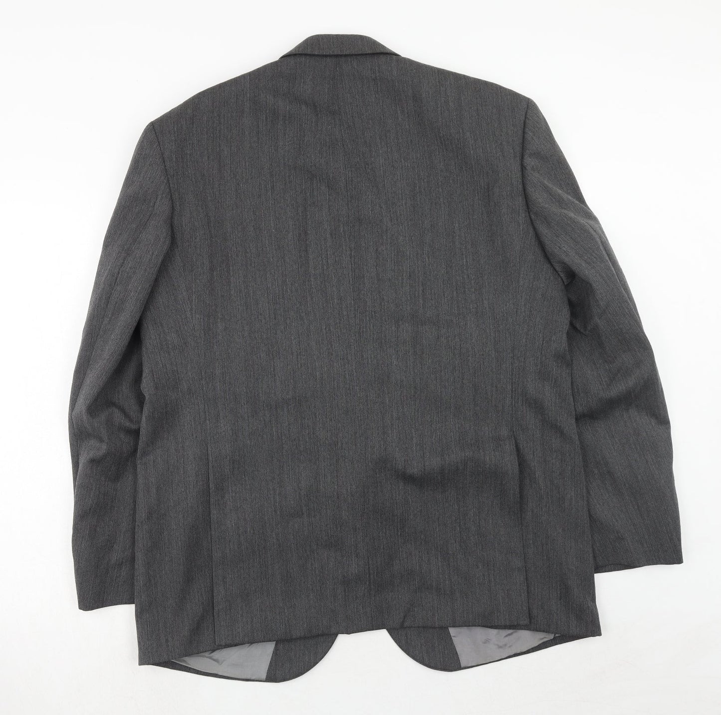 charles knight Mens Grey Polyester Jacket Suit Jacket Size 40 Regular