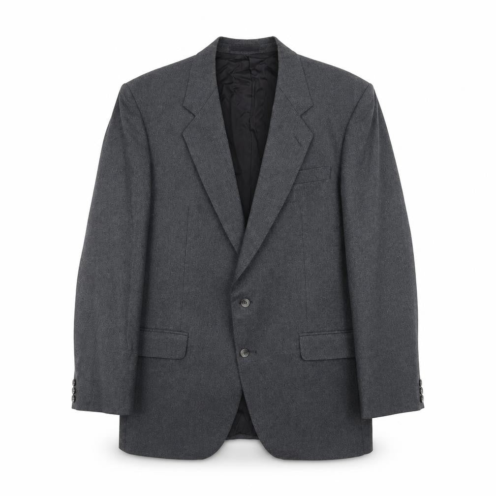 THE LABEL Mens Grey Wool Jacket Suit Jacket Size 40 Regular