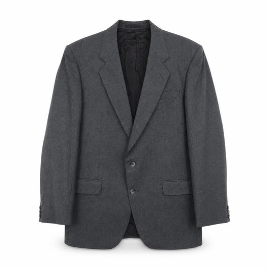 THE LABEL Mens Grey Wool Jacket Suit Jacket Size 40 Regular