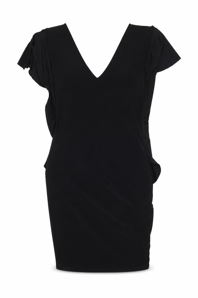 IX London Womens Black Polyester A-Line Size 8 V-Neck Pullover