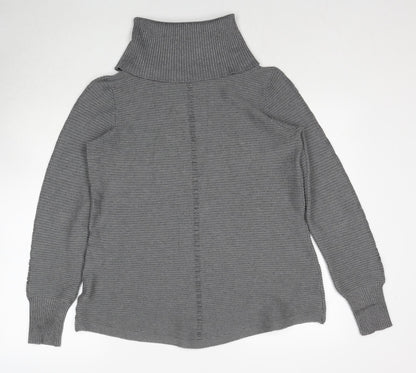 Cyrus Womens Grey Roll Neck Viscose Pullover Jumper Size L