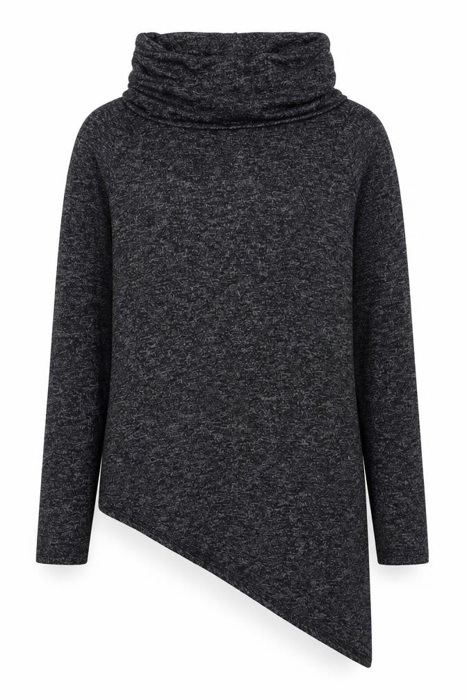 New Look Womens Grey Roll Neck Viscose Pullover Jumper Size 8