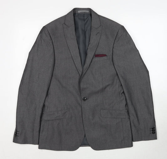 Marks and Spencer Mens Grey Polyethylene Jacket Suit Jacket Size M Regular